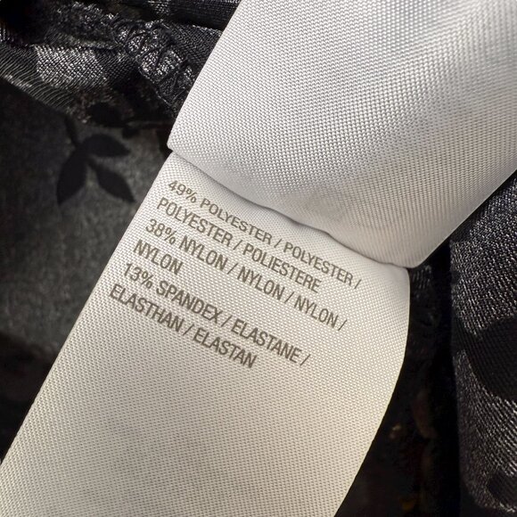 SUSAN GRAVER Stretch Velvet Jacket Plus Size 2X Petite Black Fall Leaf Cardigan - Picture 10 of 10